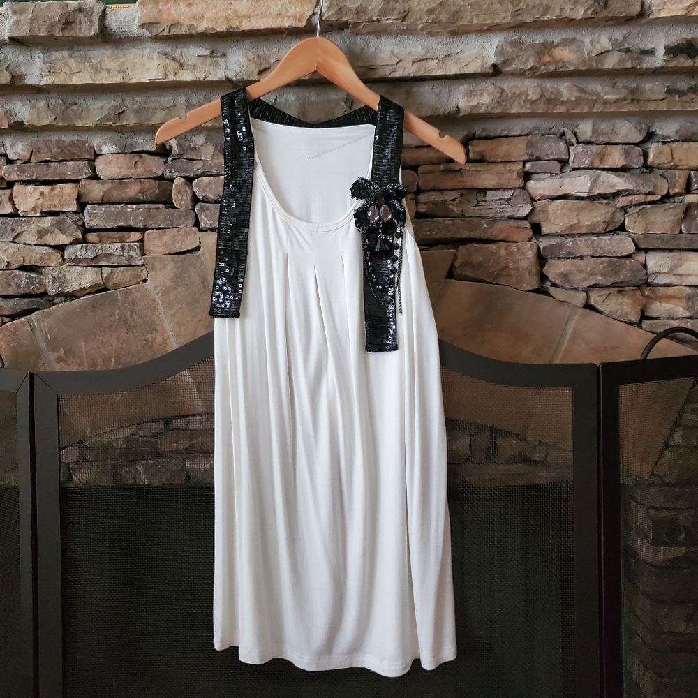 Sleeveless Sparkly SequinsTunic Top